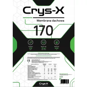   Krovna membrana Crys-X 170g 50 x 1,5 mm, visokokvalitetna paroprzepusna folija

Crys-X krovna membrana je trostruko slojena visokokvalitetna folija koja se koristi za krovove s kosim nagibom, izoliran