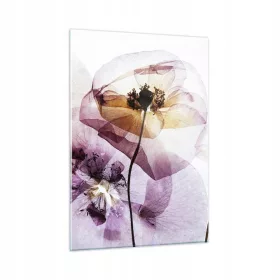 Stakleni prikaz 50x70 cvjetni motiv od svilenog papira