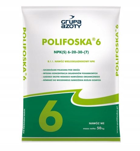 Polifoska 6 sa silikonom, univerzalno gnojivo za različite vrste biljaka, 25 kg