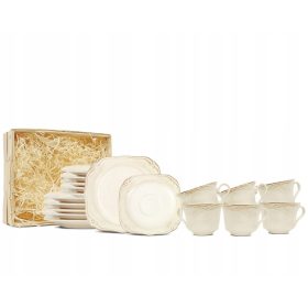 Servis za čaj i kavu Chodzież DALIA GL05 PINK 18 kom.