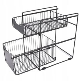 Dvoslojni organizatori ispod sudopera. Klizni