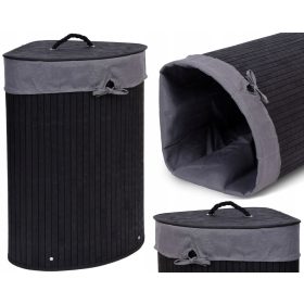  Gockowiak samostojeća košara za rublje, 60l, crna