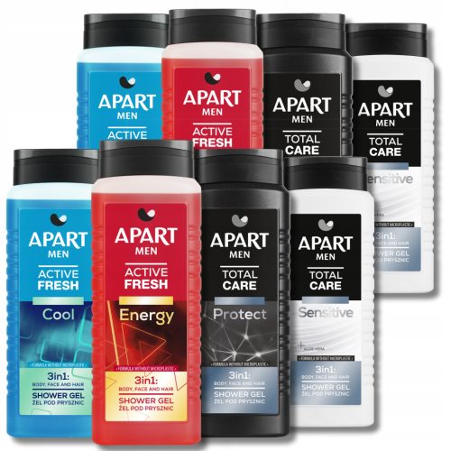  Apart 3u1 set gelova za tuširanje 8 x 500 ml
