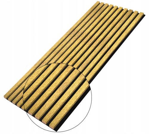 Zidne letvice, ukrasni panel na PLOČI, 10kom, zlatne, sa strukturom, 275x46