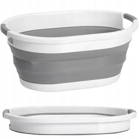 Home Gadget ovalna posuda, 25 l, bijela, nijanse sive