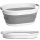 Home Gadget ovalna posuda, 25 l, bijela, nijanse sive