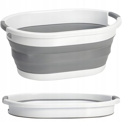 Home Gadget ovalna posuda, 25 l, bijela, nijanse sive