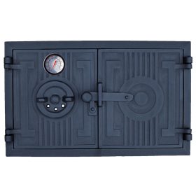   Vrata za pećnicu od lijevanog željeza 43x27 s termometrom 500 stupnjeva