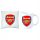  Arsenal FC London jastuk + set šalica + NAME poklon za nogometnog navijača