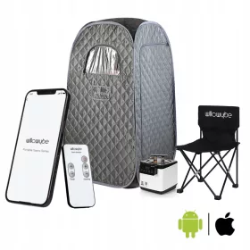   Sauna - Prijenosna kućna parna sauna za 1 osobu, infracrveni Bluetooth daljinski upravljač