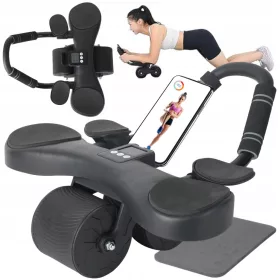    FIT PRO MAX LCD ROLLER ZA TRENING TRBUŠNIH MIŠIĆA + držač za pametni telefon