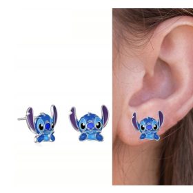 Stitch Lilo & Stitch naušnice s nitnama