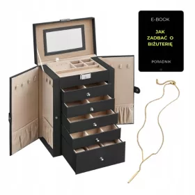   Songmics luksuzna kutija za nakit s dodatkom zlatnog lanca i e-knjige