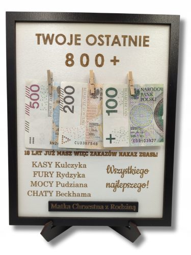  POKLON ZA 30 40 50 ROĐENDAN OKVIR ZA NOVAC SMIJEŠAN ZABAVNI POKLON