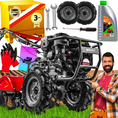 Hortmasz Profesionalna Glebogryzarka Spalinowa 10 KS 62 cm 5200 W