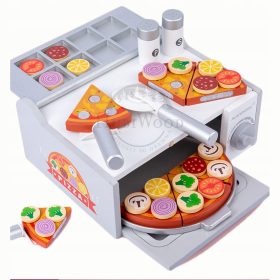   DREVENA PIZZA PEĆ S VELCRO PRIBOROM, DASKOM ZA REZANJE I NOŽEM ZA PIZZU