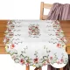 Bijeli Stolni Stalak s Ružičastim Cvjetnim Motivima 60x120 cm