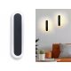 LEDTECHNICS Elegantna crna zidna svjetiljka s integriranim izvorom svjetla LED 9 W