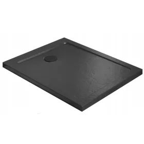 Radaway Doros F Stone crna pravokutna tuš kada 150 x 90 cm