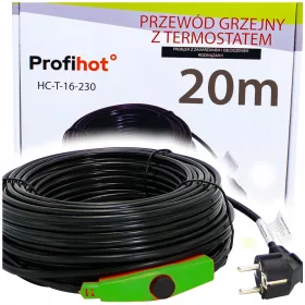 profiHOT grijaći kabel s termostatom 20 metara 320 W