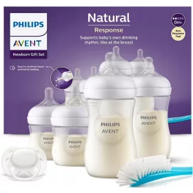   PHILIPS Avent Natural SCD838/11 set bočica + Babymam platnena pelena, glatka bijela