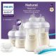 PHILIPS Avent Natural SCD838/11 set bočica + Babymam platnena pelena, glatka bijela