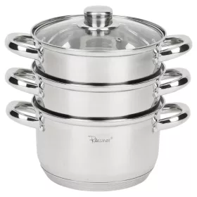   Rossner Profesionalni Garnek za Kuhanje na Pari s 2 Pozioma - 18 cm, 4 EL, 2,7 L