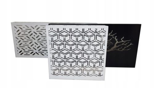 Poklopac radijatora, metalni, 50 x 62 cm, bijeli