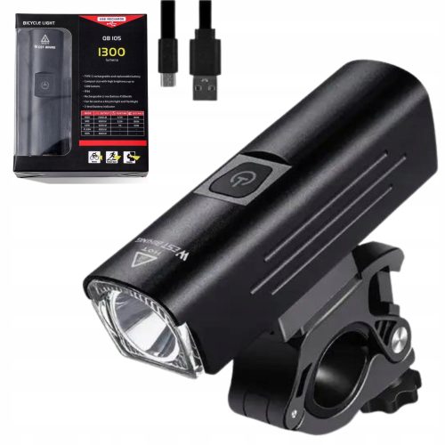 West biking rasvjeta za bicikl Rasvjeta za bicikl 1300 lumena 1300 lm USB