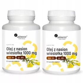   Aliness Ulje Noćurka 1000 mg - Dvoslojne Omega-6 Kapsule, 90 komada