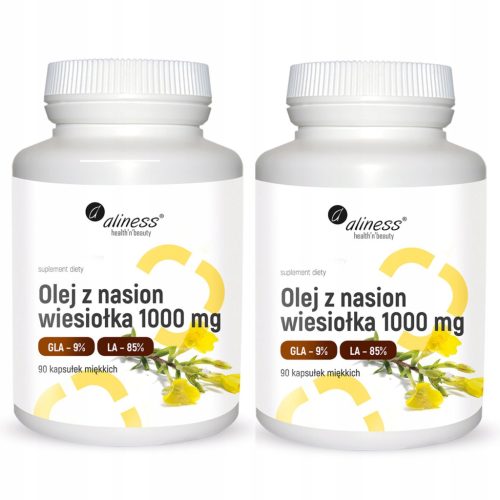 Aliness Ulje Noćurka 1000 mg - Dvoslojne Omega-6 Kapsule, 90 komada