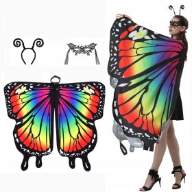   DJEČJI KOSTIM LEPTIROVIH KRILA ZA SCENSKU IGRU S MASKOM I TRAKOM ZA GLAVU