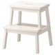 IKEA BEKVAM Taboret s stepenicom, bijeli, 50 cm