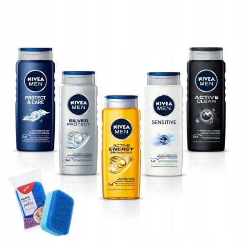 NIVEA Muški set gelova za tuširanje 5*500ml