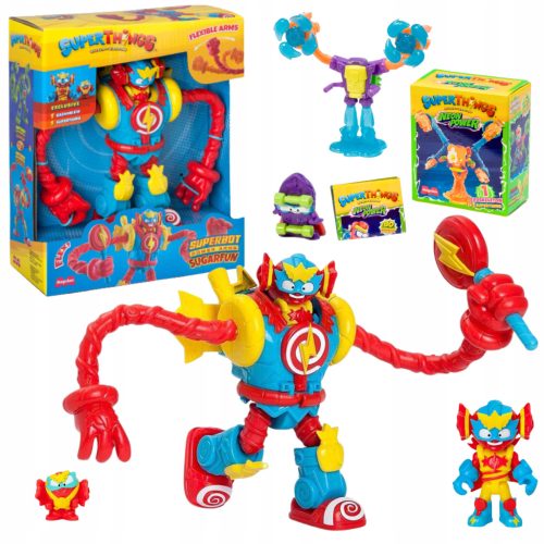 SUPERBOT Power Arms Sugarfun Zabavni Set | SUPER ZINGS THINGS serija 11 Robot Superbot SUGARFUN+ SUPERTHING Egzoskelet