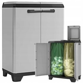 Keter 246640 siva i crna posuda za sortiranje otpada