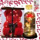 VELIKI MEDO S RUŽAMA LED 40CM VJEČNA RUŽA POKLON ZA VALENTINOVO XXL SET