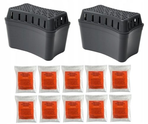 Set za uklanjanje vlage - 2x apsorber vlage + 10x 250g Humilux patrone