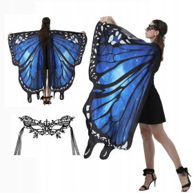 DAMSKA PELERYNA ZE SKRZYDEŁKIEM MOTYLA KOSTIUM COSPLAYOWY