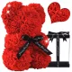 Medvjed s ružama Poklon za Valentinovo Dan žena 25cm + MEDVJED S RUŽAMA UKRASNA TEDDI KUTIJA