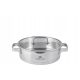 Garnek NISKI s poklopcem Gerlach Prestige 24 cm 2,5L Čelik 18/10 INDUKCIJA GAZ ZMYWARKA