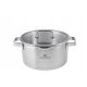 Garnek Gerlach Prestige Plus 24 cm 4,5L Indukcija Čelik 18/10 Poklopac sa Cedilom