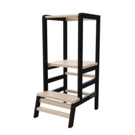    KUHINJSKI POMOĆNIK DJEČJI Tabure Solid Tulano Tasty 20 Black WOOD