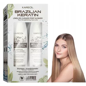   Zestaw za njegu kose nakon keratinskog ravnanja bez SLS-a 2x300 ml