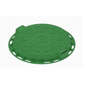 Zeleni poklopac odvodne cijevi promjera 600 mm