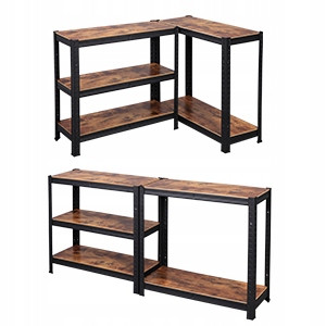 REGAL ZA KNJIGE Songmics MATKAMee-GLR030B01 75 cm x 150 cm x 30 cm crna