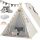 Dječji Wigwam za igru Spielwerk® | Tipi šator 120x120x160cm s jastucima i matom