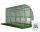 Plastenik za vrt od folije 6m² 400 x 150 cm zelena