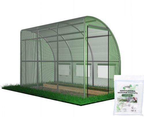 Plastenik za vrt od folije 6m² 400 x 150 cm zelena