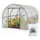 Plastenik za vrt Folija Tunel 14 m² 400 x 250 cm Bijela